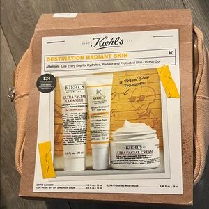 Kiehl's Radiant Skin Travel Set - White and Gold